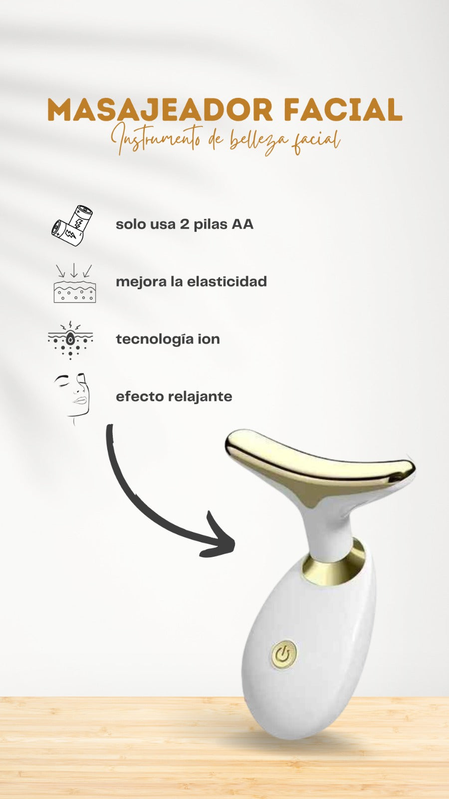 MASAJEADOR FACIAL CUELLO ANTIARRUGAS